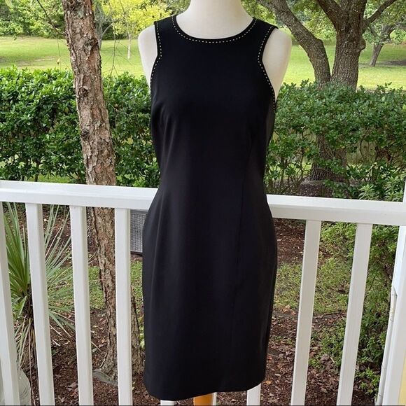 W by Worth Black Neck Detailed Dress | 4 - Picture 1 of 6